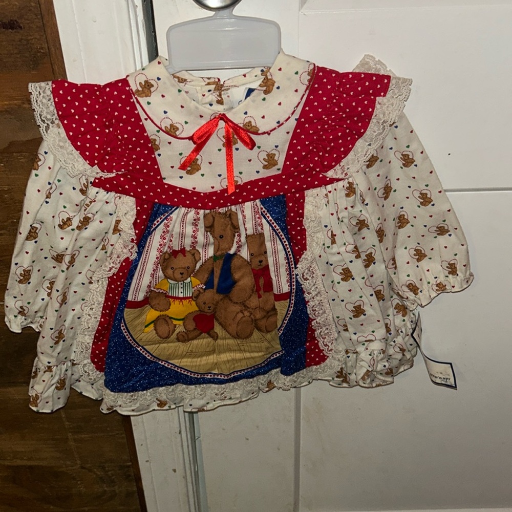 Vintage Fayette 12ms teddy bear dress